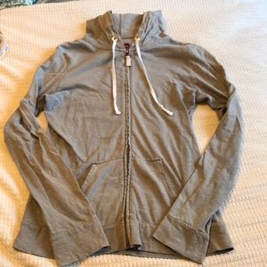 Gray sweatshirt hoodie